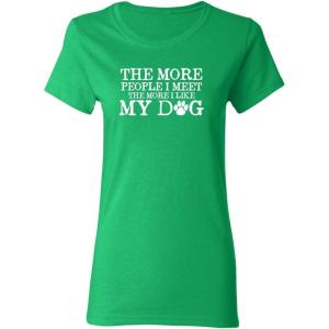 imageDogs Because People Suck Womens Pet Lovers Womens Funny TShirtIrish