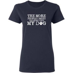 imageDogs Because People Suck Womens Pet Lovers Womens Funny TShirtNavy