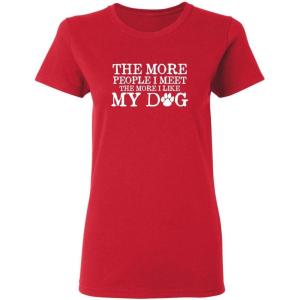 imageDogs Because People Suck Womens Pet Lovers Womens Funny TShirtRed