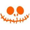 imageStitched Pumpkin Emoticon Graphic Costume Halloween TShirtBlack Hod