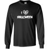 imageI Love Halloween Novelty Graphic Tee Costume Funny Halloween TShirtBlack Mls