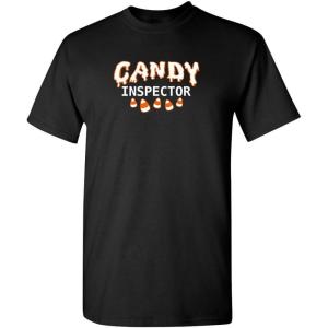 imageCandy Inspector Halloween Humor Graphic Novelty Sarcastic Funny T ShirtBlack