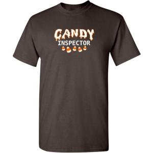 imageCandy Inspector Halloween Humor Graphic Novelty Sarcastic Funny T ShirtBrown