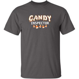 imageCandy Inspector Halloween Humor Graphic Novelty Sarcastic Funny T ShirtCharcoal