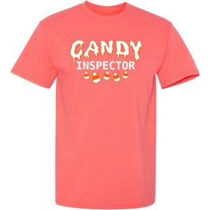 imageCandy Inspector Halloween Humor Graphic Novelty Sarcastic Funny T ShirtCoral