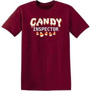imageCandy Inspector Halloween Humor Graphic Novelty Sarcastic Funny T ShirtGarnet