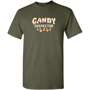 imageCandy Inspector Halloween Humor Graphic Novelty Sarcastic Funny T ShirtMilitary