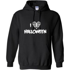 imageI Love Halloween Novelty Graphic Tee Costume Funny Halloween TShirtBlack Hod