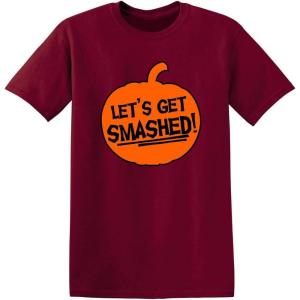 imageLets Get Smashed Halloween Humor Graphic Novelty Sarcastic Funny T ShirtGarnet