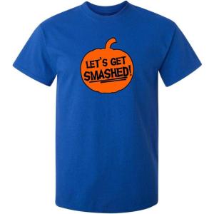 imageLets Get Smashed Halloween Humor Graphic Novelty Sarcastic Funny T ShirtRoyal
