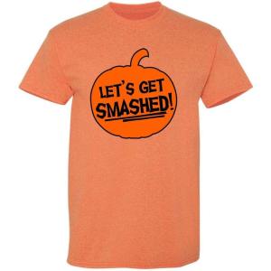 imageLets Get Smashed Halloween Humor Graphic Novelty Sarcastic Funny T ShirtSunset