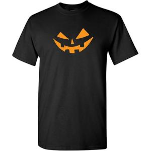 imageVampire Pumpkin Smile Face Emoticon Funny Halloween Mens TShirtBlack1
