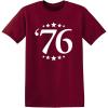 image76 Patriotic America USA 4th of July Adult Mens Graphic Novelty T ShirtGarnet