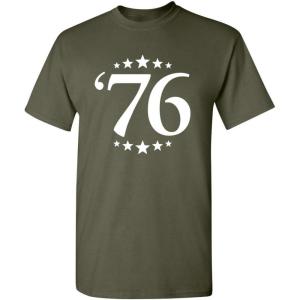 image76 Patriotic America USA 4th of July Adult Mens Graphic Novelty T ShirtMilitary