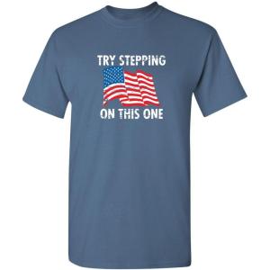 imageTry Stepping On This One Adult Humor Graphic Novelty Sarcastic Funny T ShirtDusk