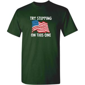 imageTry Stepping On This One Adult Humor Graphic Novelty Sarcastic Funny T ShirtForest