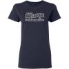 imageIm not AntiSocial Sarcastic Graphic Novelty Cool Womens Funny T ShirtNavy