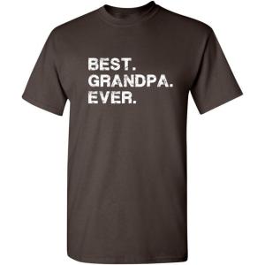 imageBest Grandpa Ever Gift Idea for Dad Novelty Humor Funny T ShirtBrown