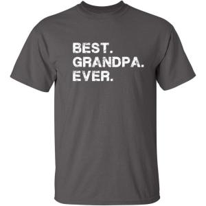 imageBest Grandpa Ever Gift Idea for Dad Novelty Humor Funny T ShirtCharcoal
