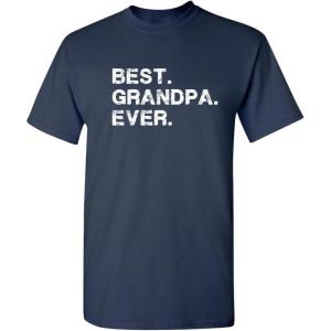 imageBest Grandpa Ever Gift Idea for Dad Novelty Humor Funny T ShirtNavy