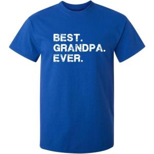 imageBest Grandpa Ever Gift Idea for Dad Novelty Humor Funny T ShirtRoyal