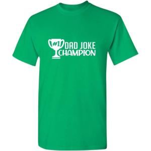 imageDad Joke Champion Father Pops Joker Comedy Novelty Mens Gift Funny T ShirtIrish