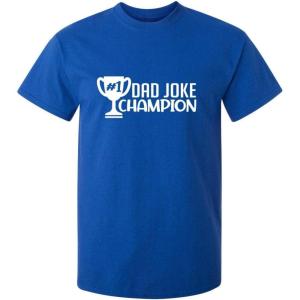 imageDad Joke Champion Father Pops Joker Comedy Novelty Mens Gift Funny T ShirtRoyal