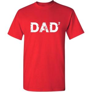 imageDad Squared Graphic Novelty Sarcastic Funny T ShirtRed