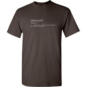 imageDadnificent Dad Fathers Day Graphic Novelty Sarcastic Funny T ShirtBrown