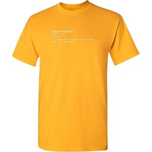 imageDadnificent Dad Fathers Day Graphic Novelty Sarcastic Funny T ShirtGold