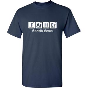 imageFather The Noble Element Graphic Novelty Super Soft Ringspun Funny T ShirtNavy