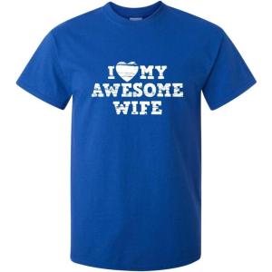 imageI Love My Awesome Wife Adult Humor Graphic Novelty Sarcastic Funny T ShirtRoyal