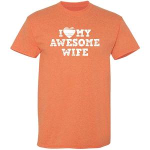 imageI Love My Awesome Wife Adult Humor Graphic Novelty Sarcastic Funny T ShirtSunset