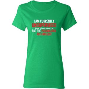 imagePossibilities Endless Sarcastic Graphic Novelty Womens Cool Funny T ShirtIrish