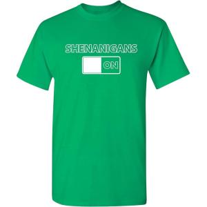imageShenanigans On St Patricks Day Novelty Sarcastic Funny T ShirtIrish