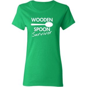 imageWooden Spoon Survivor Sarcastic Graphic Ladies Womens Funny T ShirtIrish