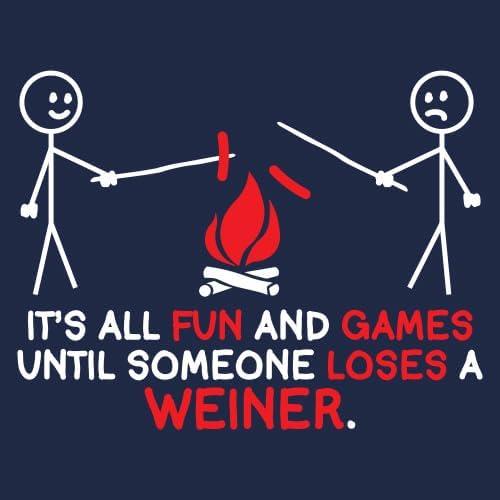 imageIts All Fun and Games Until Funny Novelty Graphic Sarcastic Funny TShirtGarnet