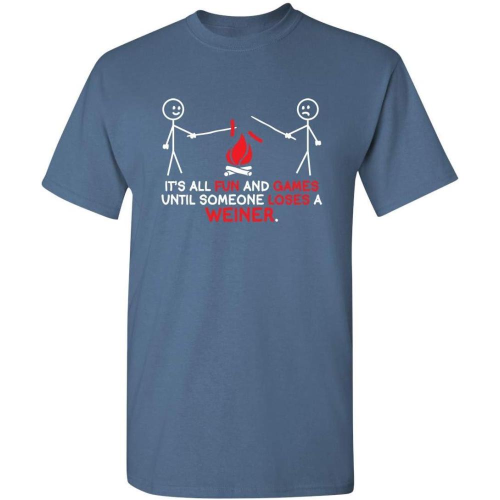imageIts All Fun and Games Until Funny Novelty Graphic Sarcastic Funny TShirtDusk