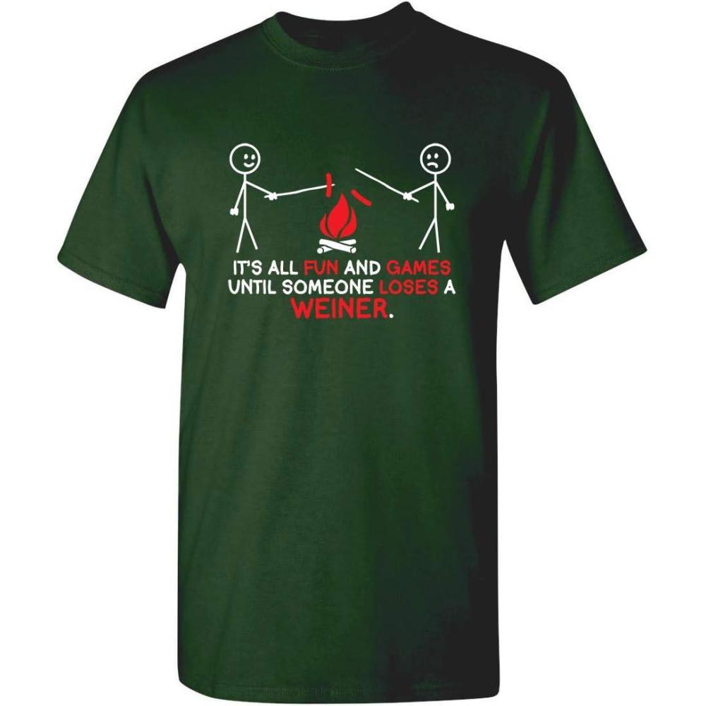 imageIts All Fun and Games Until Funny Novelty Graphic Sarcastic Funny TShirtForest