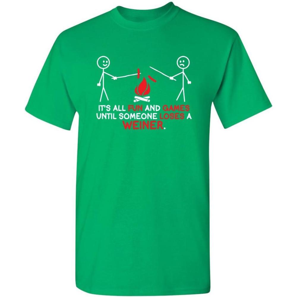 imageIts All Fun and Games Until Funny Novelty Graphic Sarcastic Funny TShirtIrish