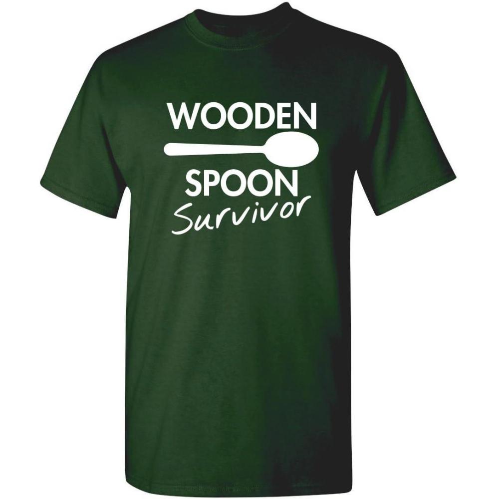 imageWooden Spoon Survivor Adult Humor Mens Graphic Novelty Sarcastic Funny T ShirtForest