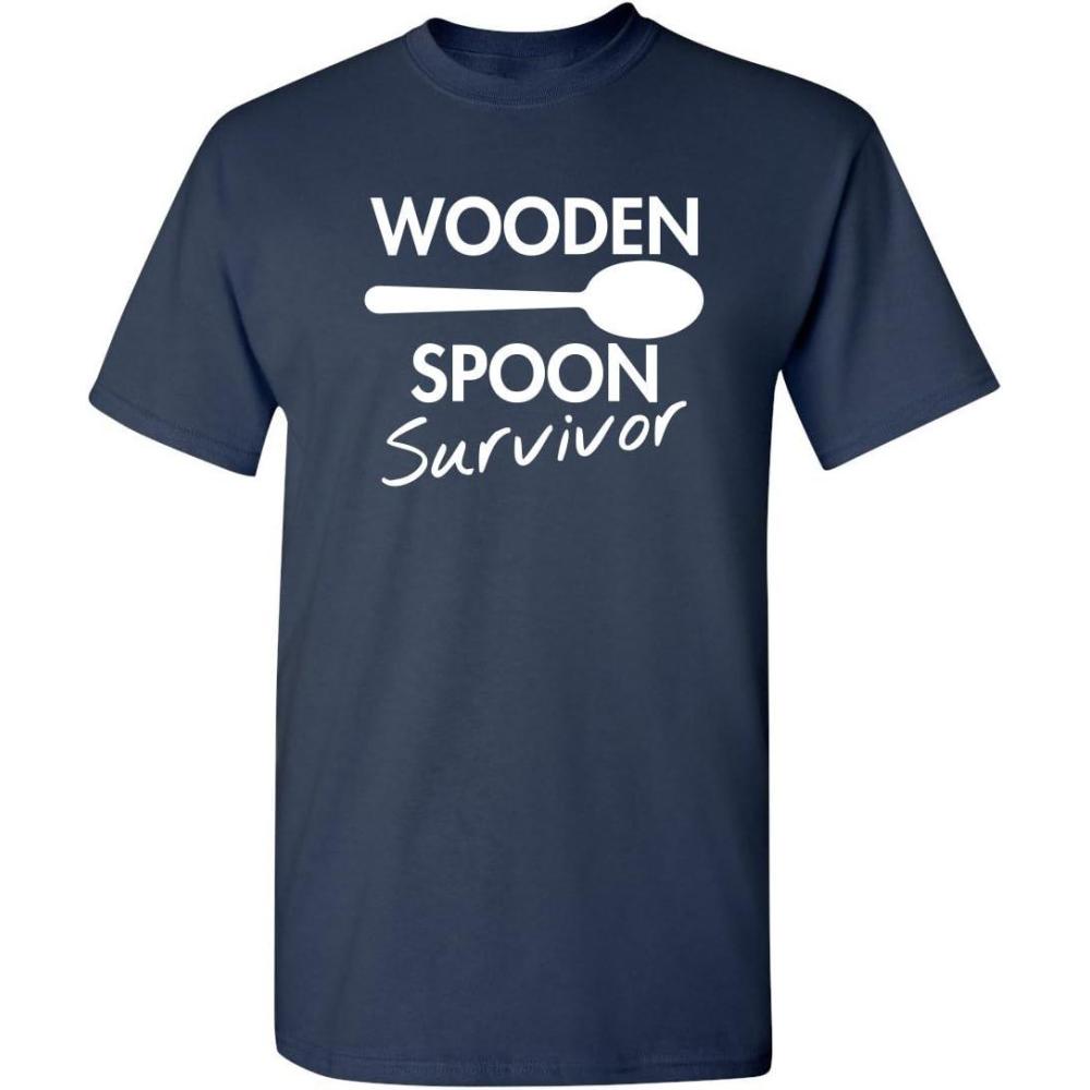imageWooden Spoon Survivor Adult Humor Mens Graphic Novelty Sarcastic Funny T ShirtNavy
