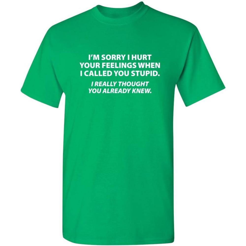 imageYou Stupid I Thought You Knew Humor Graphic Novelty Sarcastic Funny T ShirtIrish
