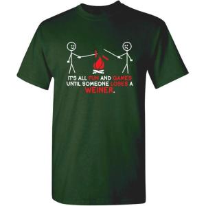 imageIts All Fun and Games Until Funny Novelty Graphic Sarcastic Funny TShirtForest