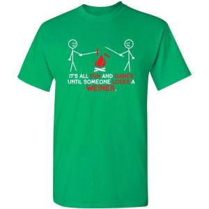imageIts All Fun and Games Until Funny Novelty Graphic Sarcastic Funny TShirtIrish