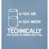 imageTechnically The Glass is Completely Science Funny T ShirtRed