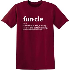 imageMens Funcle Gift for Uncle Graphic Novelty Funny T ShirtGarnet