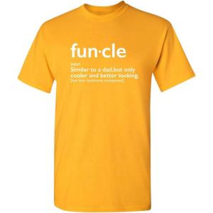 imageMens Funcle Gift for Uncle Graphic Novelty Funny T ShirtGold