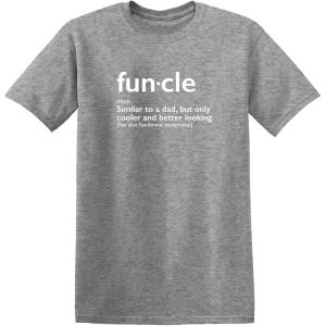 imageMens Funcle Gift for Uncle Graphic Novelty Funny T ShirtHeather Grey