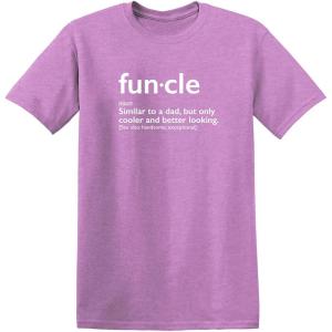 imageMens Funcle Gift for Uncle Graphic Novelty Funny T ShirtHeather Orchid